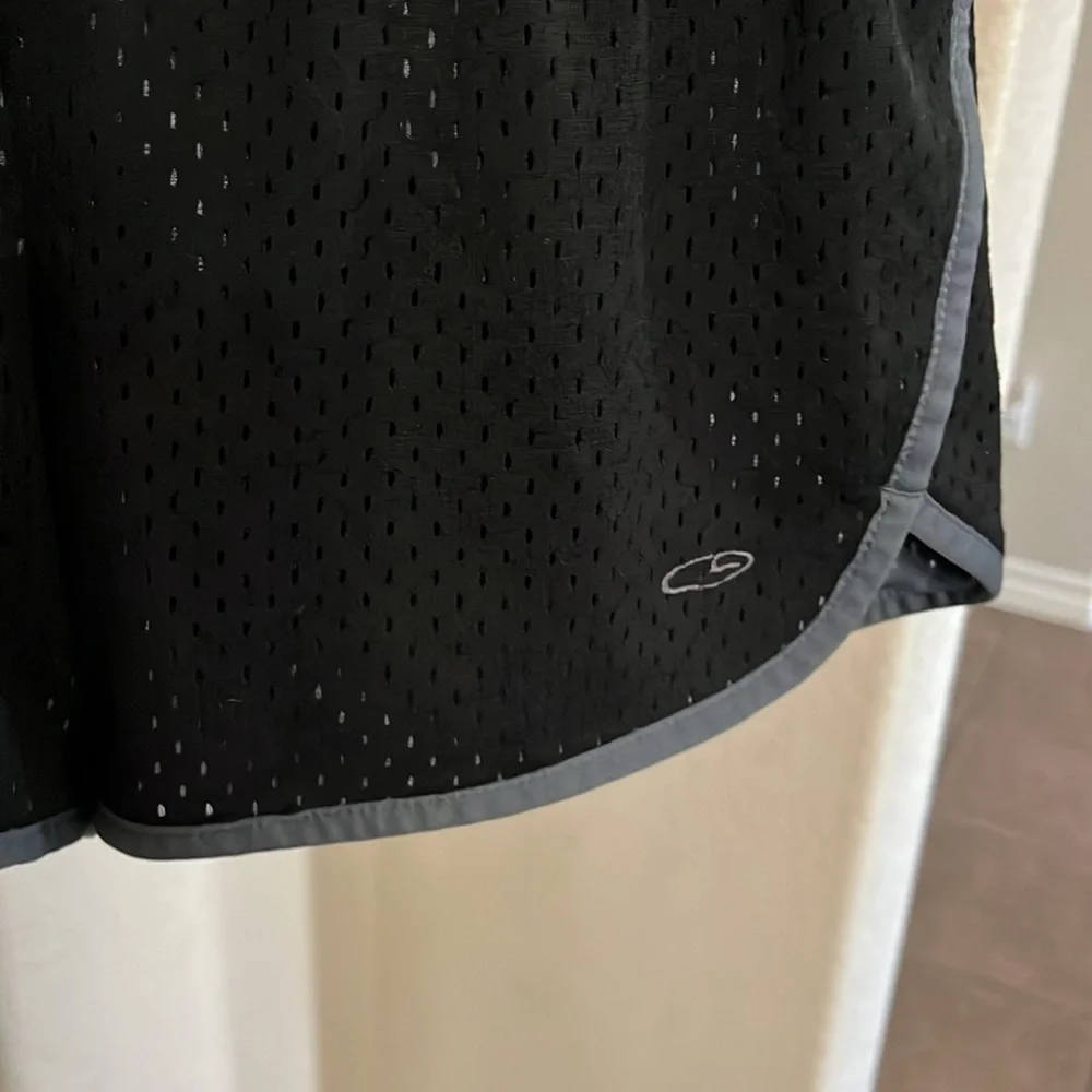 Champion black & gray mesh shorts Size S